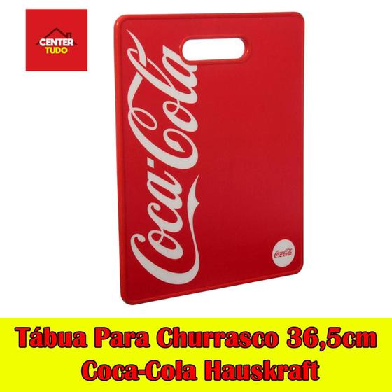 Imagem de Tábua de Corte Para Churrasco 36,5cm Coca-cola Hauskraft - Hauakraft