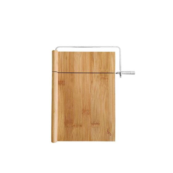 Tabua de Queijo Frios Bambu ECO e Corte Fio Aço Inox Menor preço em Tabua de Queijo Frios Bambu ECO e Corte Fio Aço Inox