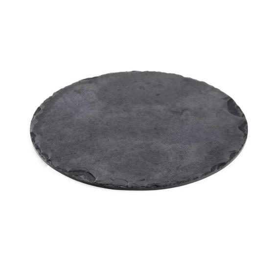 Imagem de Tabua De Servir Em Ardosia Preta - Redonda - 40 Cm