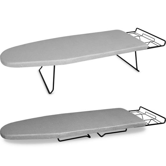 Tábua Mesa De Passar Roupa Dobrável Slim Tecido Metálico Preta Menor preço em Tábua Mesa De Passar Roupa Dobrável Slim Tecido Metálico Preta