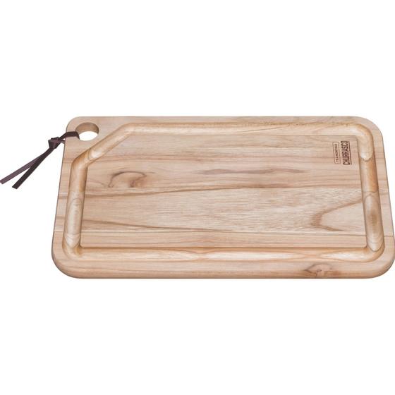 Imagem de Tábua para Churrasco Tramontina Retangular em Madeira Teca com Acabamento Natural 49 x 28 cm
