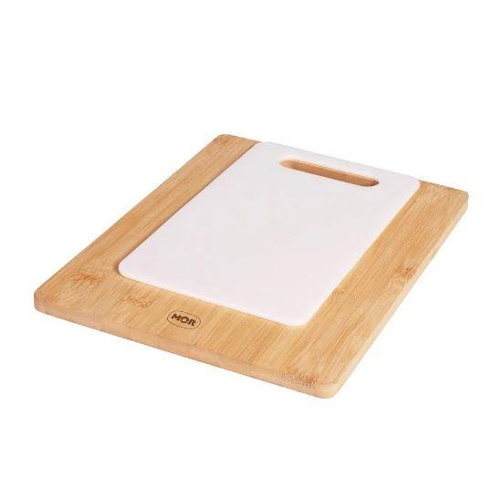 Imagem de Tábua para corte conjunto 2x1 bambu e polipropileno