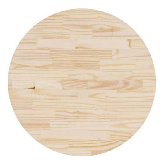 Imagem de Tábua Placa Pinus Redonda Decoração - Tamanho 45x45 Cm