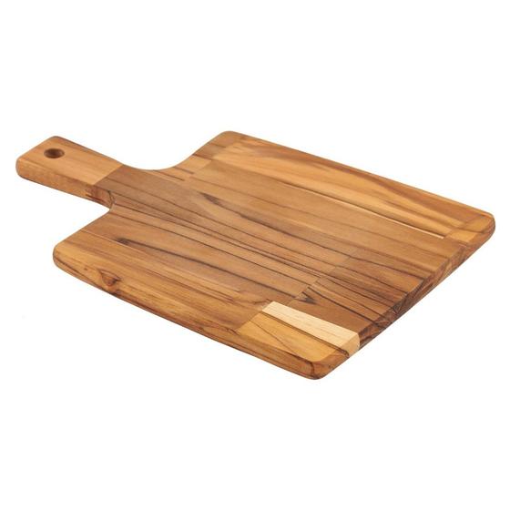 Imagem de Tábua Retangular Kitchen Tramontina em Madeira Teca 40x27 cm com Cabo