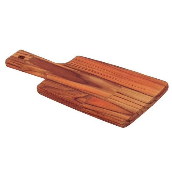 Imagem de Tábua Retangular Tramontina Kitchen em Madeira Teca com Cabo 30x15 cm