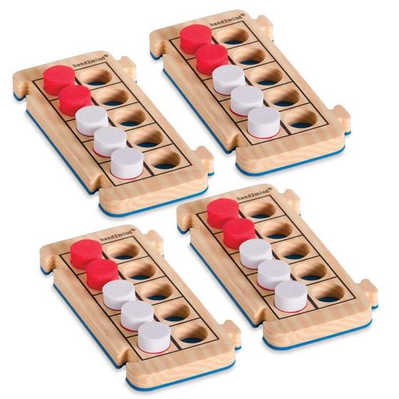 Imagem de Tabuleiro de Contas Ten Frame hand2mind com RekenRods de Espuma para Crianças