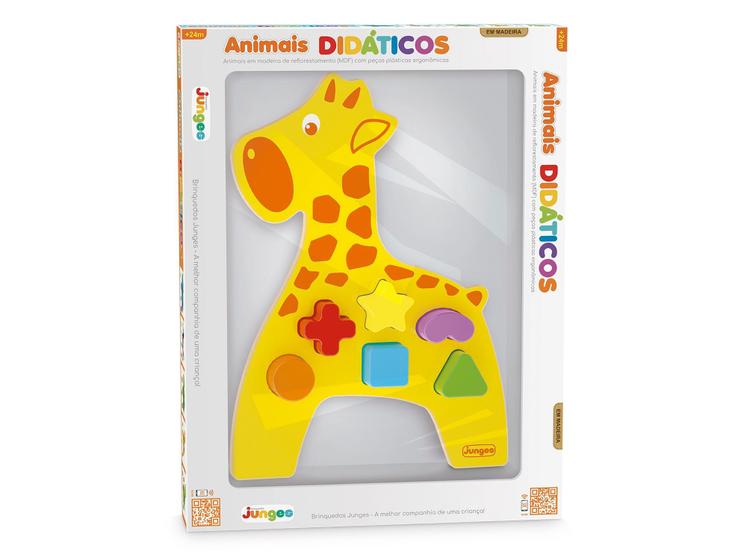 Imagem de Tabuleiro de Encaixe Animais Didáticos - Girafa