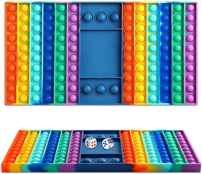Imagem de Tabuleiro de Xadrez Fidget Toy XNMOA - Pop Block Push Bubble de Silicone