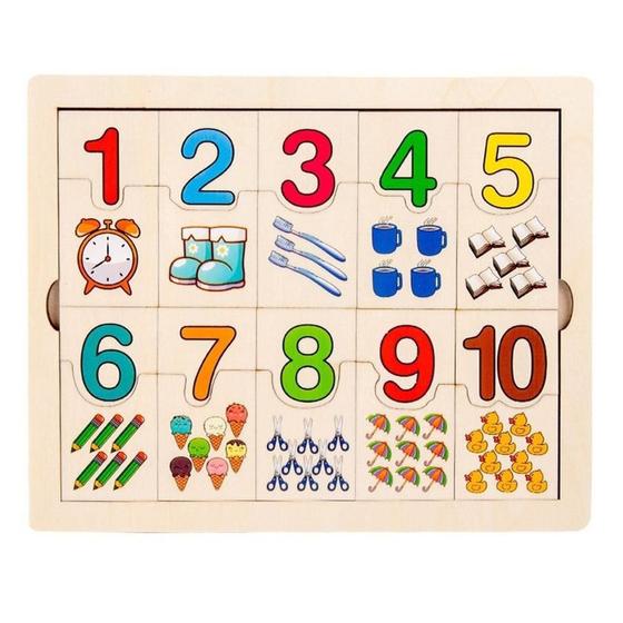 Imagem de Tabuleiro Escolar Aprender Matemática Infantil Quantidades - Dm Toys