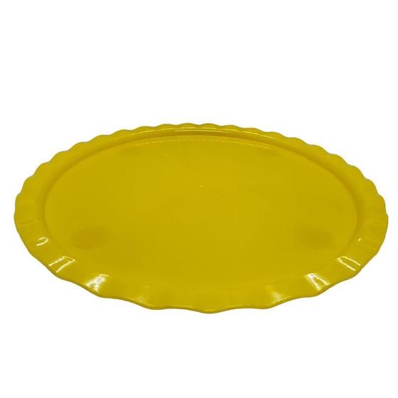 Imagem de Tabuleiro Redondo Pequeno Decoração Festa Bandeja Bolo Doces