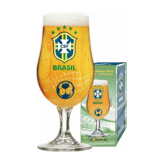 Imagem de Taça Cerveja Bola Brasil Hexa Copa Do Mundo 2022 380ml