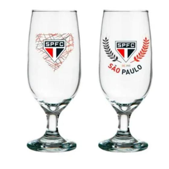 Imagem de Taca cerveja floripa 300 ml sao paulo luva com 2 (7898919013524)