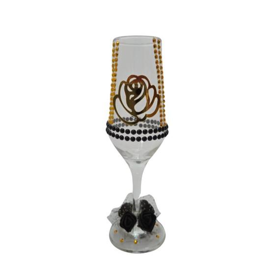 Imagem de Taça Dama da Noite Rosa Champanhe Vidro 186 ml