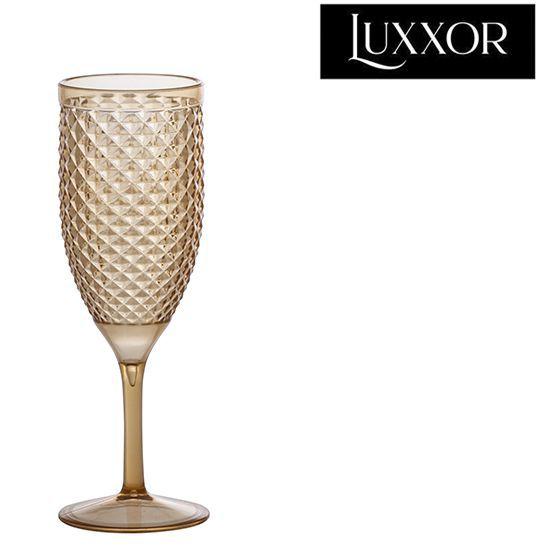 Imagem de Taça De Acrílico Luxxor Para Vinho / Água Amber Cintilante 480ml