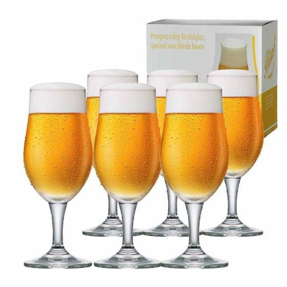 Imagem de Taça de Cerveja de Cristal Blond P 265ml Conjunto 6 Pcs