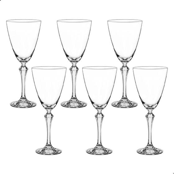 Imagem de Taça de Cristal Bohemia 350 ml Elisabeth 6 Peças