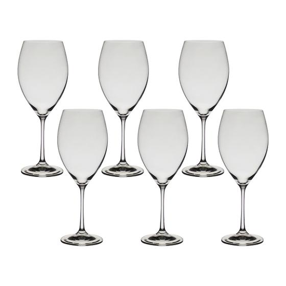 Imagem de Taça De Cristal Bohemia Para Água 590 ml Sophia 6 Peças