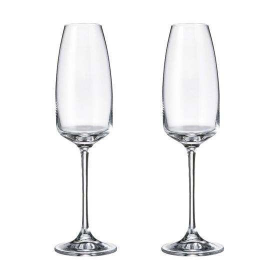 Imagem de Taça De Cristal Bohemia Para Champanhe 290 ml Anser 2 Peças
