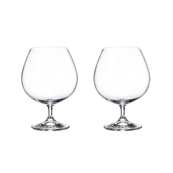 Imagem de Taça de Cristal Bohemia Para Conhaque 690 ml Colibri 2 Peças