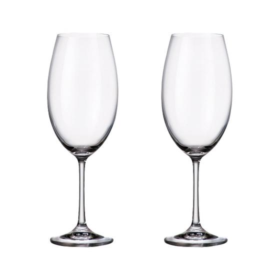 Imagem de Taça De Cristal Bohemia Para Vinho 510 ml Milvus 2 Peças
