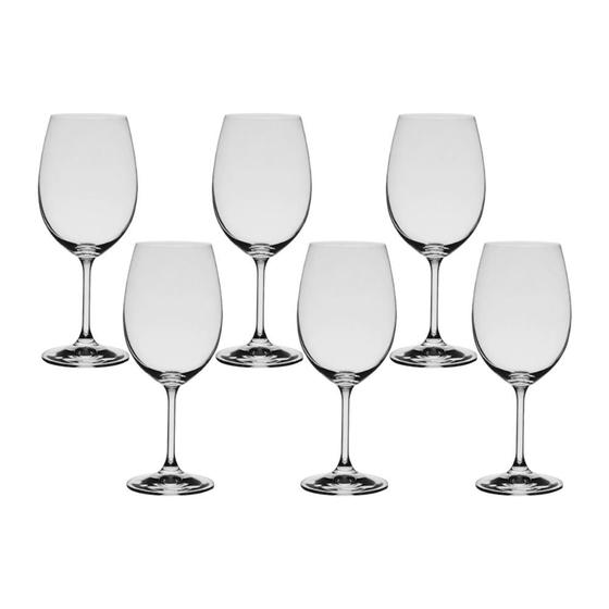 Imagem de Taça De Cristal Bohemia Para Vinho Branco 350 ml Anna 6 Peças