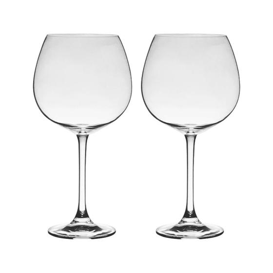 Imagem de Taça De Cristal Bohemia Vinho Ou Gin 850Ml Flamenco 2 Peças