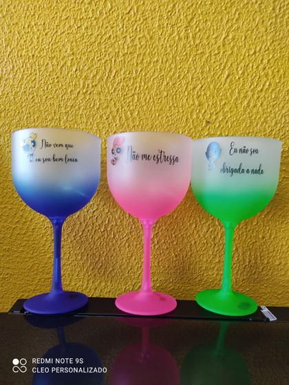 Imagem de Taça de gin acrílico personalizada