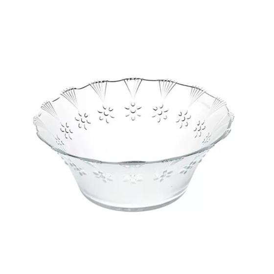 Imagem de Taça de Sobremesa Mini Bowl Vidro Transparente Cotton 100ml Em Casa Tem