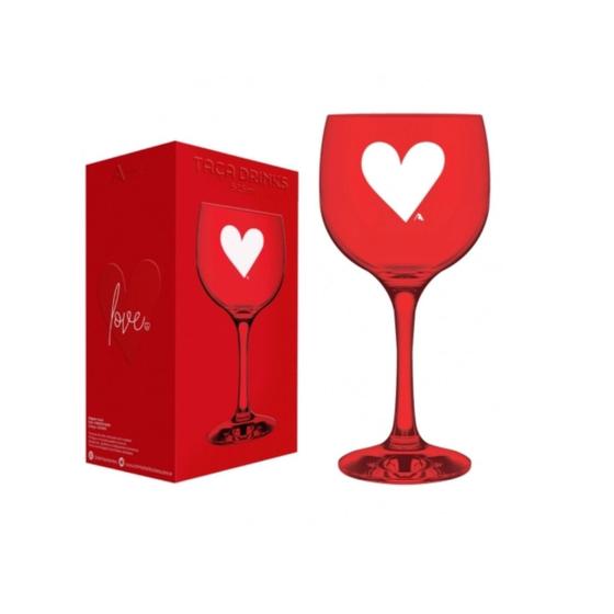 Imagem de Taça de Vidro Love Vermelha Drinks Prime 615ml AllMix