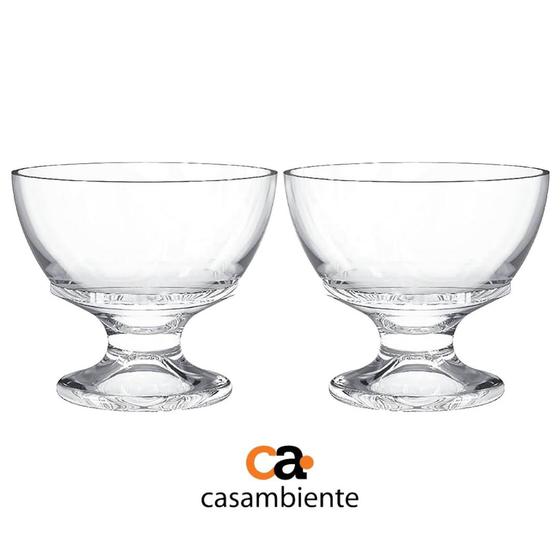Taça De Vidro Sobremesa Sorvete Liso Casambiente 270 Ml 2 Un Menor preço em Taça De Vidro Sobremesa Sorvete Liso Casambiente 270 Ml 2 Un