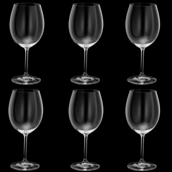 Taça de Vinho Cristal Bohemia 580 ml - Kit 6 Unidades Menor preço em Taça de Vinho Cristal Bohemia 580 ml - Kit 6 Unidades
