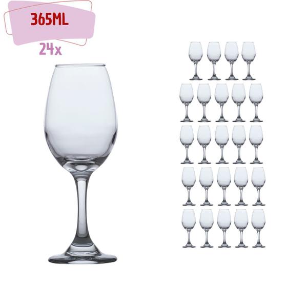 Imagem de Taça de Vinho Degustação Vinho tinto Agua  365ml 24 Unidades