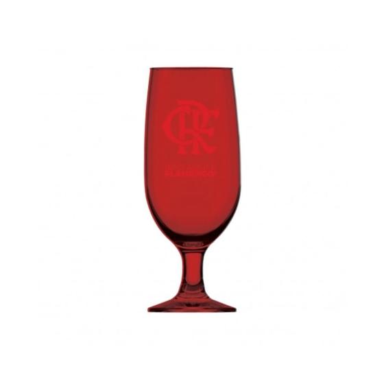 Imagem de Taça Floripa Tulipa Flamengo De Vidro Chopp Cerveja 300ml