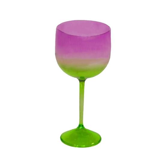 Imagem de Taça Gin Acqua com 550ml Degradê Verde e Roxo - Rizzo