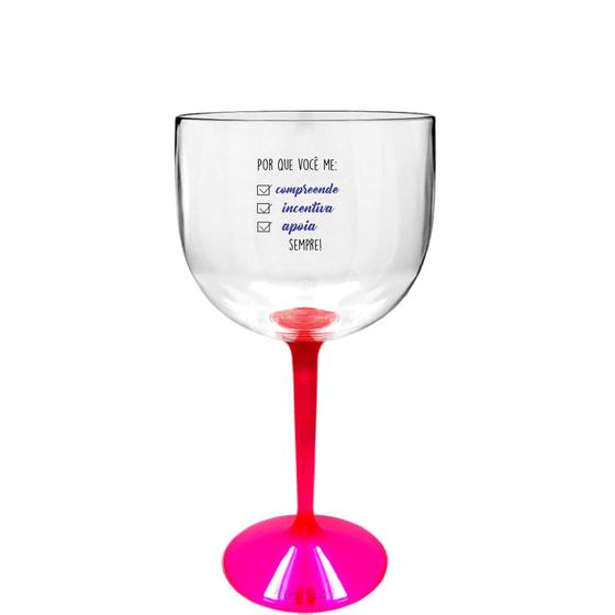 Imagem de Taça Gin Bicolor Rosa Para Dia Dos Namorados