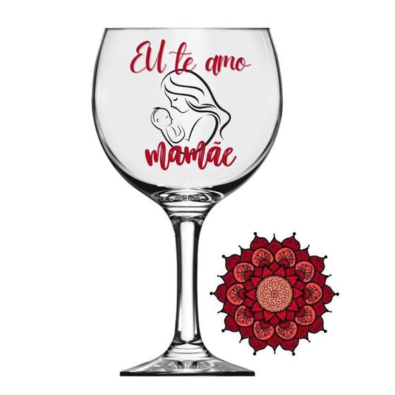 Imagem de Taça Gin Mães de Vidro com Base Decorada - 600ml - Catuaí