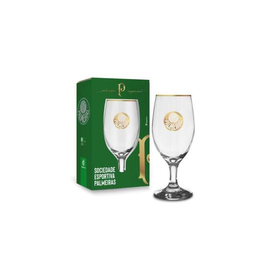 Imagem de Taça Luxo Palmeiras Verdão Série Ouro Edição Especial 330 ml - Brasfoot