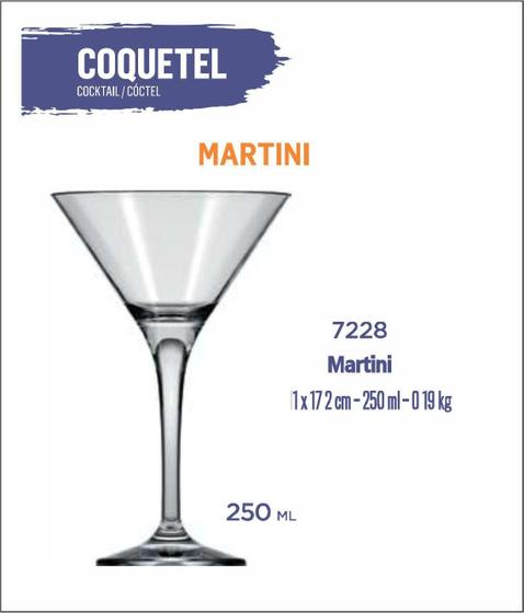 Imagem de Taça Martini 250ml - Coquetel - Batida - 01uni