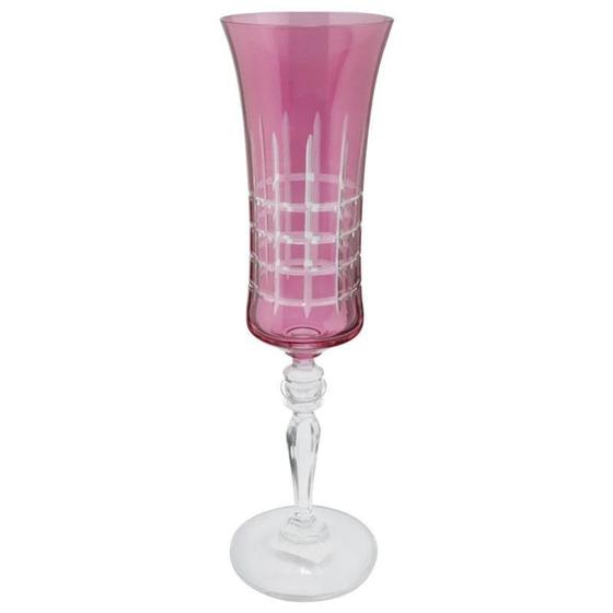 Imagem de Taça P/Champanhe Bohemia Grace Lap. Em Cristal 190ml Magenta