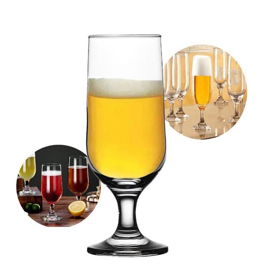Imagem de Taça para Cerveja Chopp Vidro Bar Pub Restaurante Bebida Cervejaria Eden Class Home 350ml