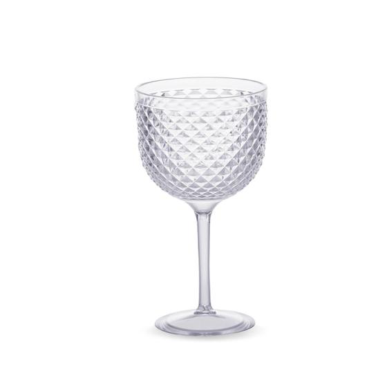 Imagem de Taça Para Gin Tônica Drinks Champanhe Elegante Acrílica Design Luxxor Alto Relevo 600ml Transparente