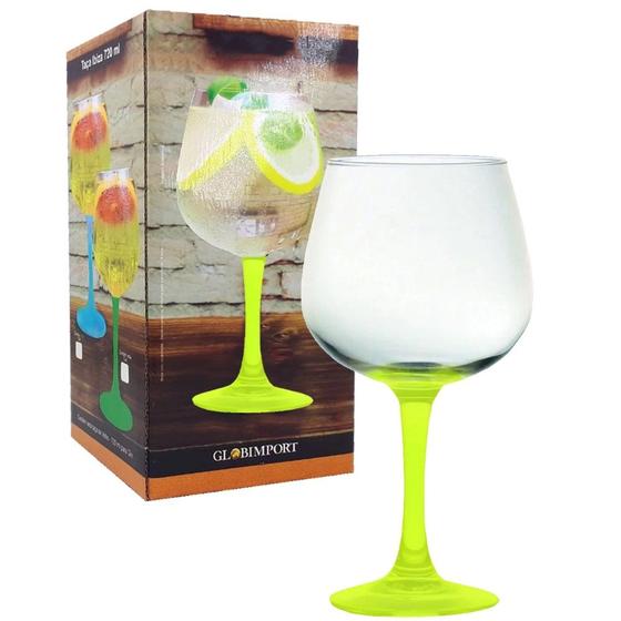 Imagem de Taça Para Gin Tonica Martini 720ml Base Colorida Vidro