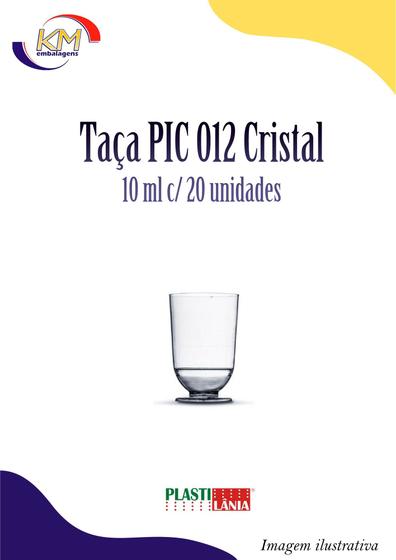 Imagem de Taça PIC 012 cristal s/tampa 10 ml c/20 unid. - Plastilânia - brigadeiros, docinhos (10718)