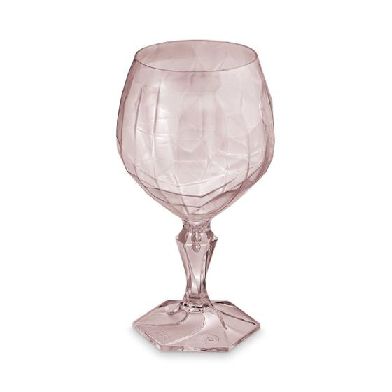 Imagem de Taça Plástica Para Água Suco Chá Gin Festa 350ml Tango Rosa - UZ664 Uz