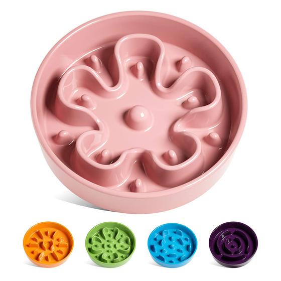 Imagem de Taças para cães Slow Feeder Ceramic LE TAUCI 350 ml para cães rosa