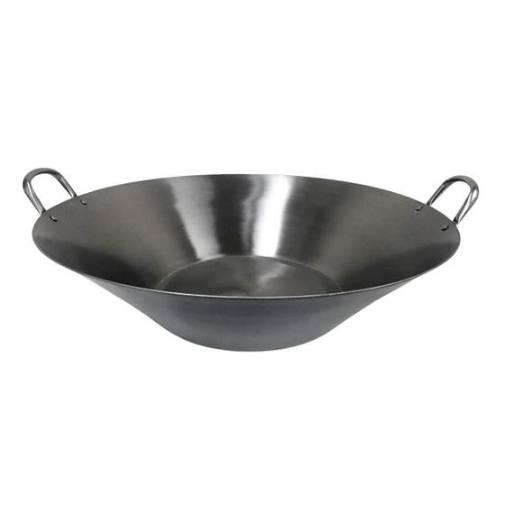 Imagem de Tacho Aço Inox Beira Alta Chapa 1mm Fritura Cozinha 56cm 19L