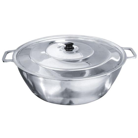 Tacho Alumínio Fundido Polido Industrial Grosso Hotel 45cm 17L Menor preço em Tacho Alumínio Fundido Polido Industrial Grosso Hotel 45cm 17L