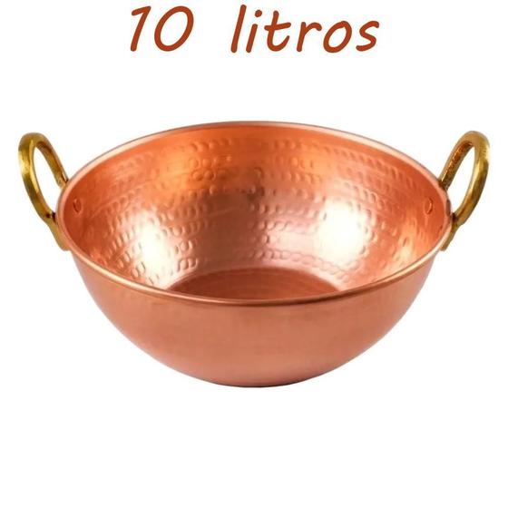 Imagem de Tacho De Cobre Puro 10 Litros