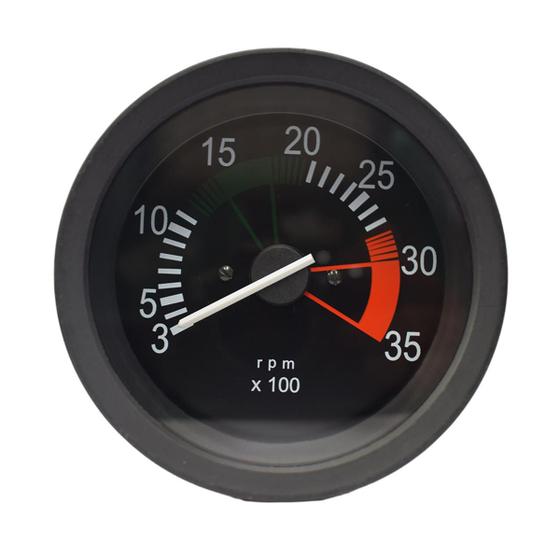 Imagem de Tacometro 3500Rpm 100Mm Onibus 366 214Hz Iluminacao Independente Sinal W Alternador 3455427516