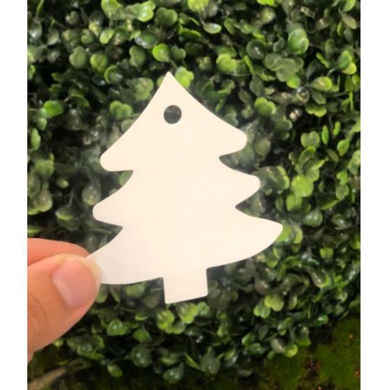 Imagem de Tag Árvore de Natal Branca com 10 un - Rizzo